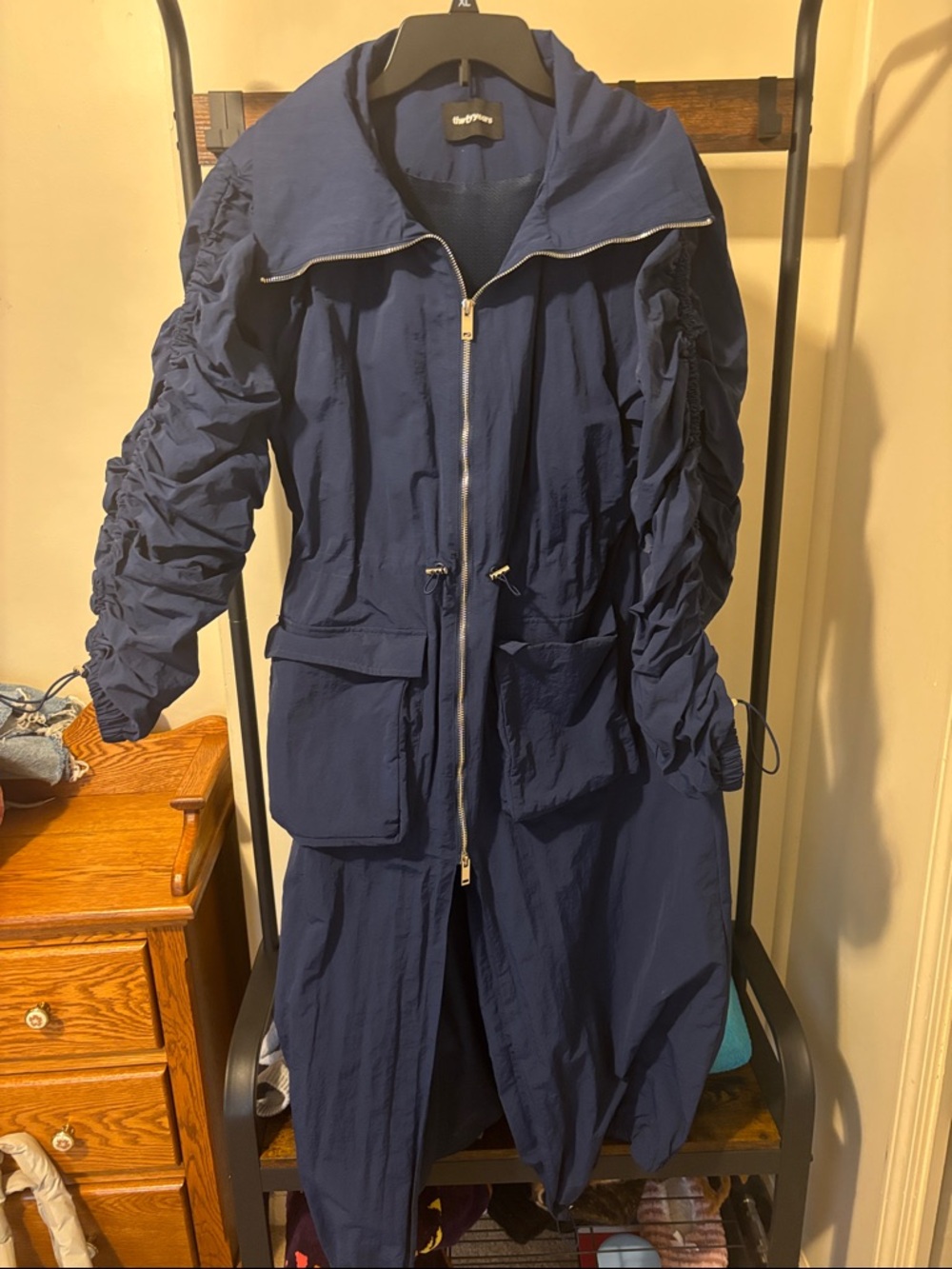 Thirty Years Track Trench coat size 1 midnight blue
